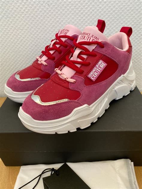 Scarpe da ginnastica Versace in Pelle Rosa taglia 35 EU